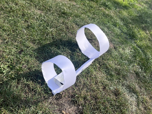 Paper hooped glider